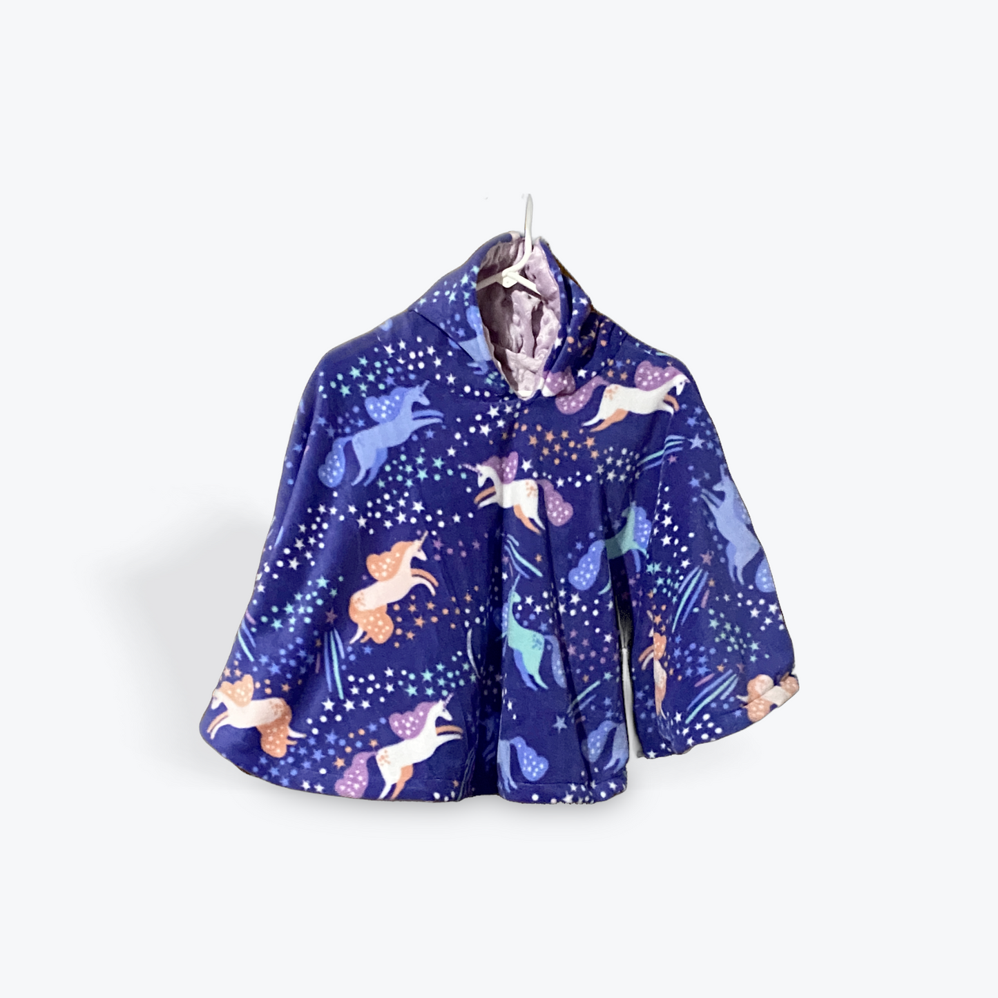 Blue Starry Unicorn - Lavender - Poncho