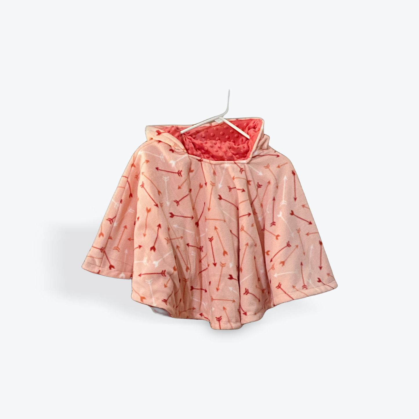 Coral Arrows - Coral - Poncho
