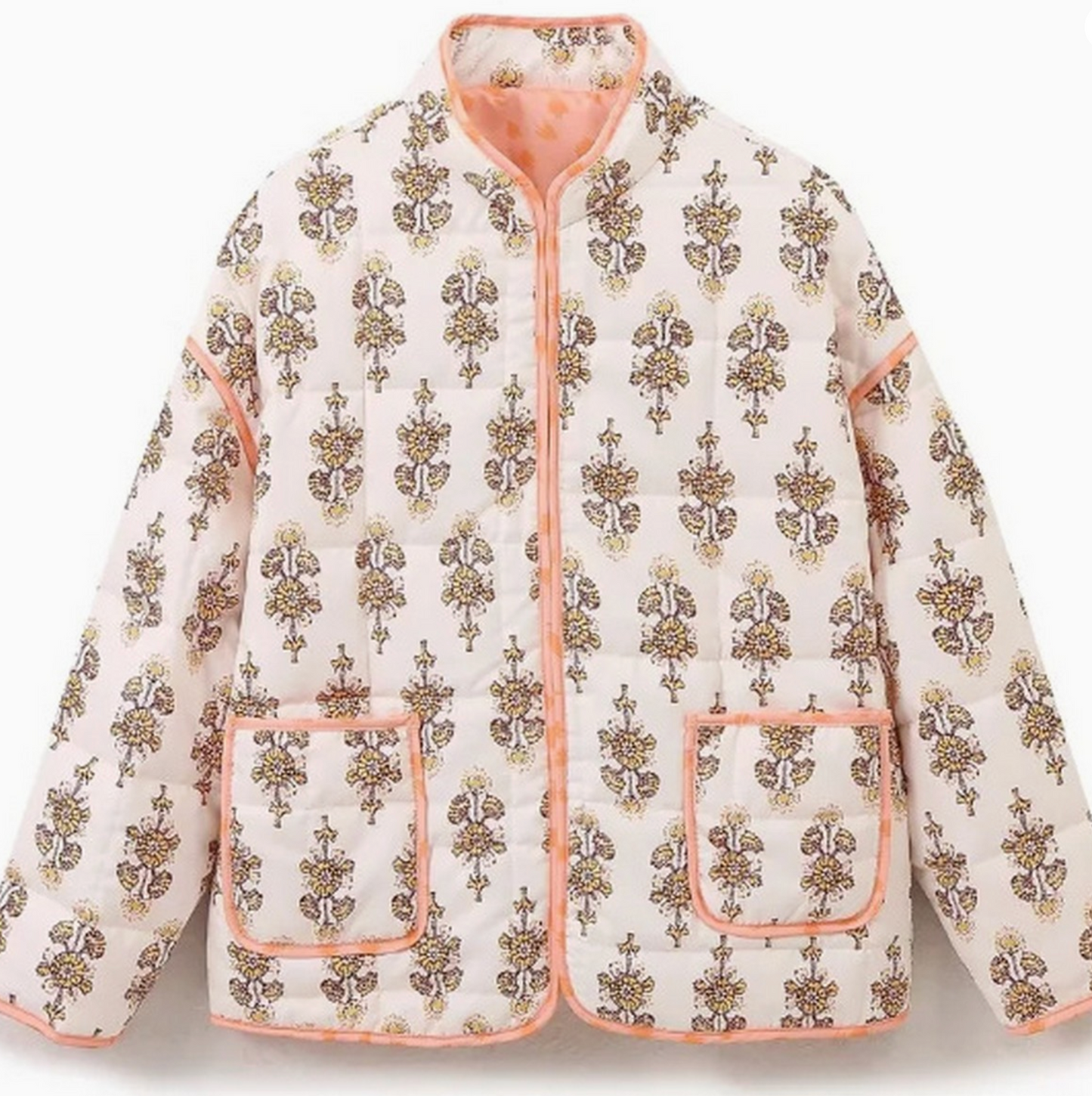 Floral Loose Warm Jacket