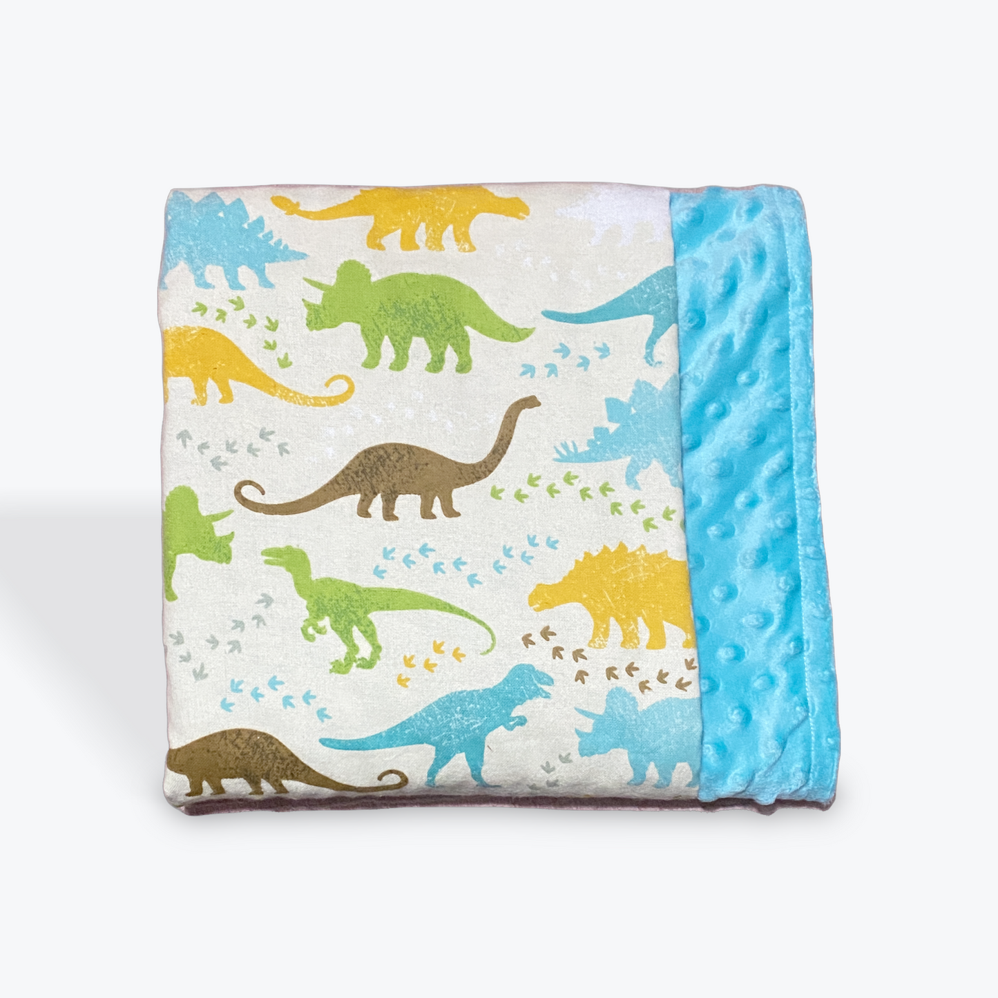 Dino’s & Tracks - Aqua - Medium  (3042)