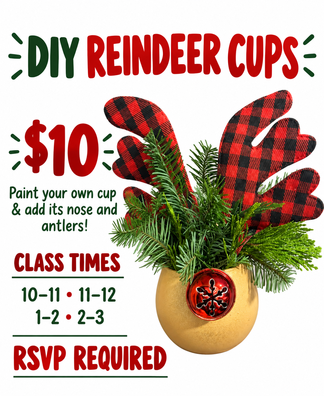 DIY Reindeer Cups