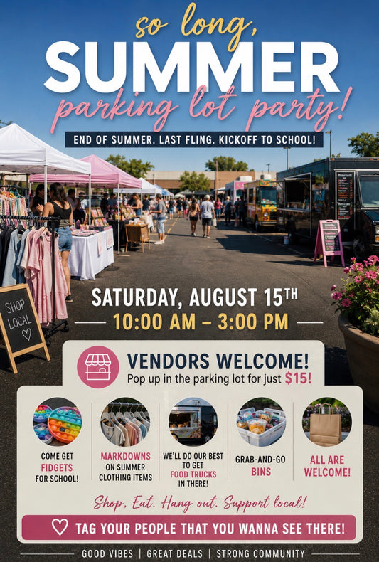 Vendor ticket for So Long Summer: Final Fling Parking Lot Party!